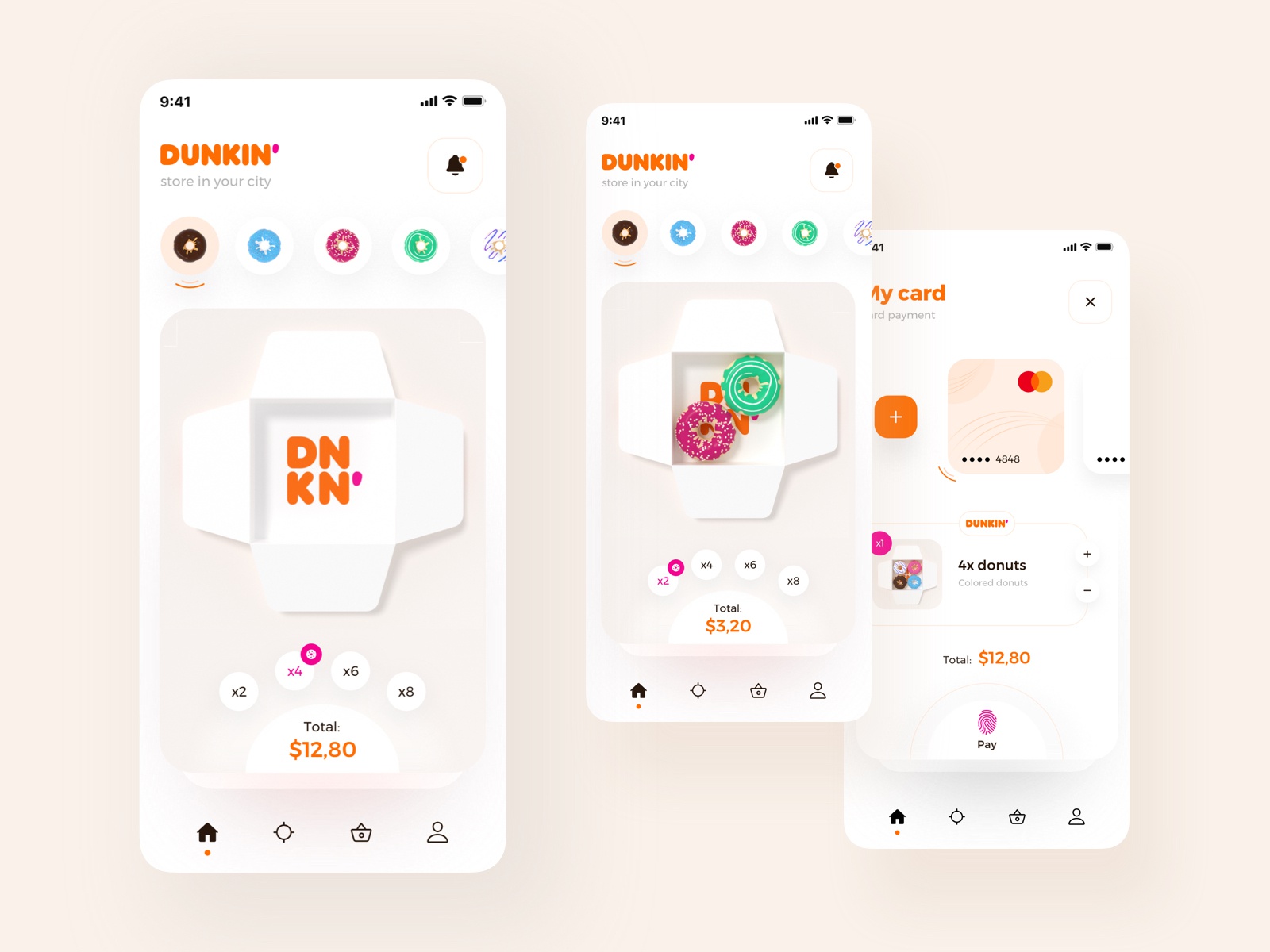 The Dunkin Donuts 3d interaction design