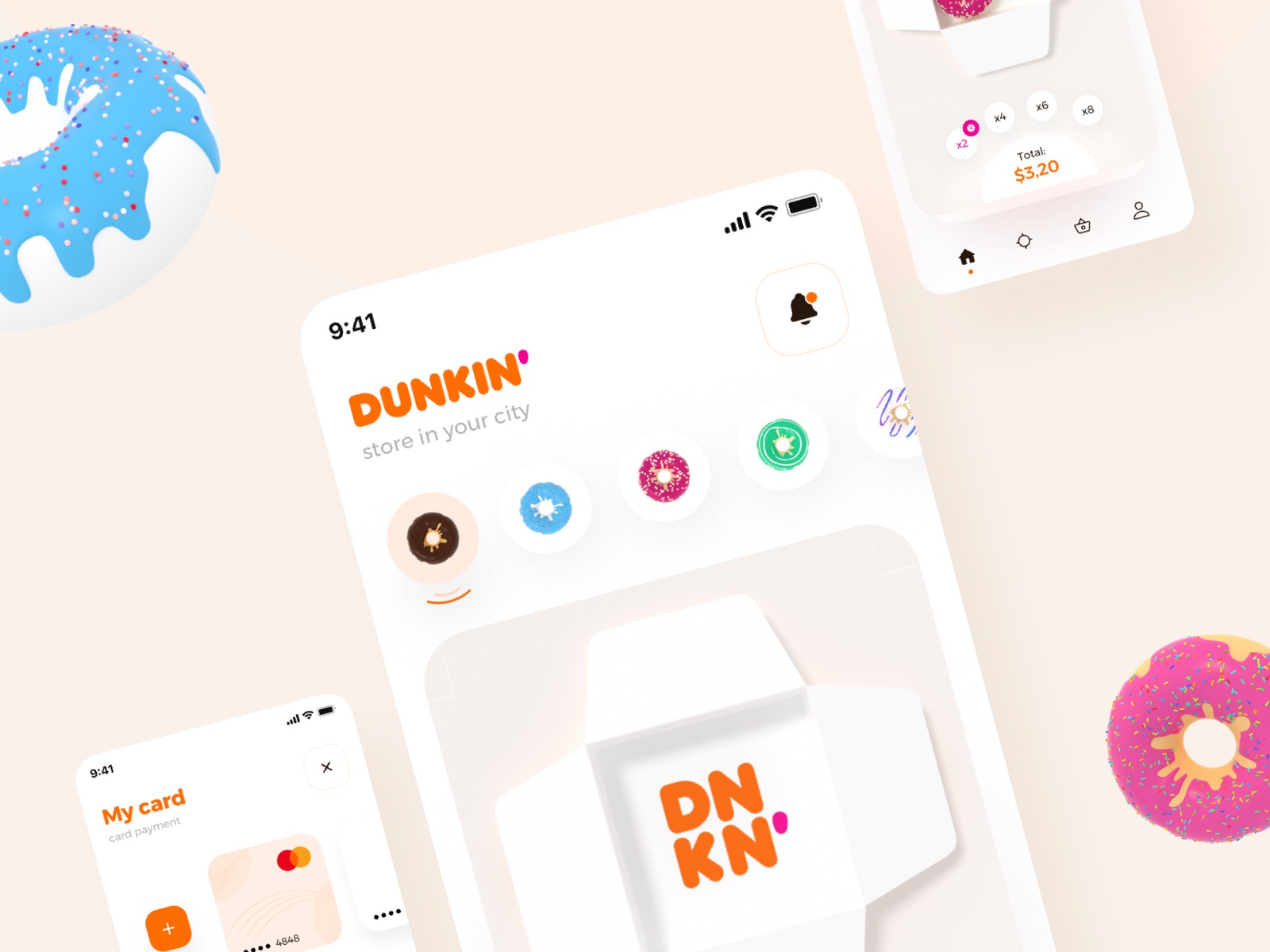 The Dunkin Donuts 3d interaction design