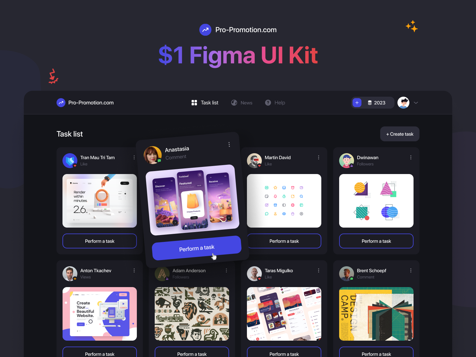 Web Service - Free Figma UI Kit