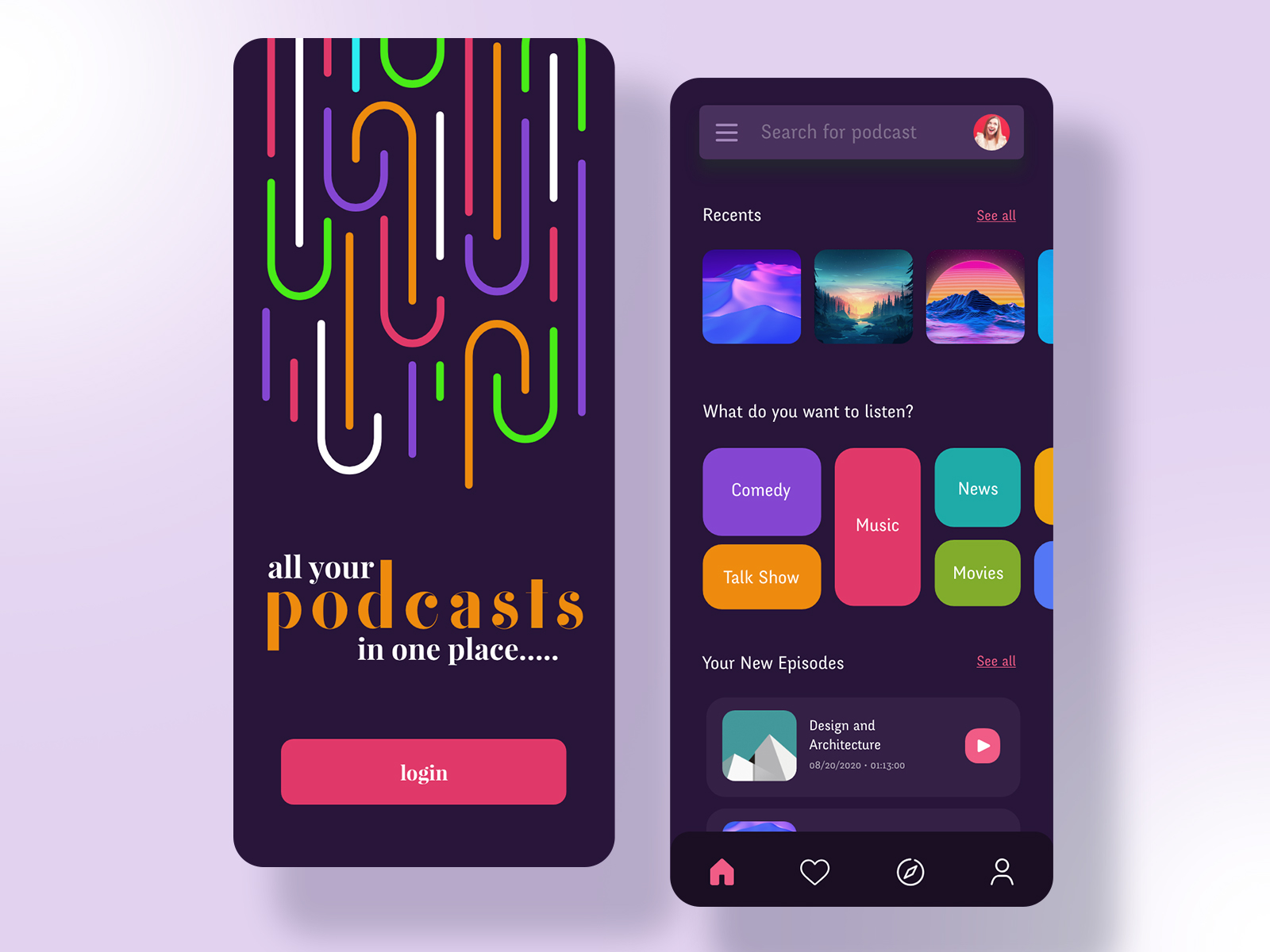 Day 28 of 100 - Podcast mobile app