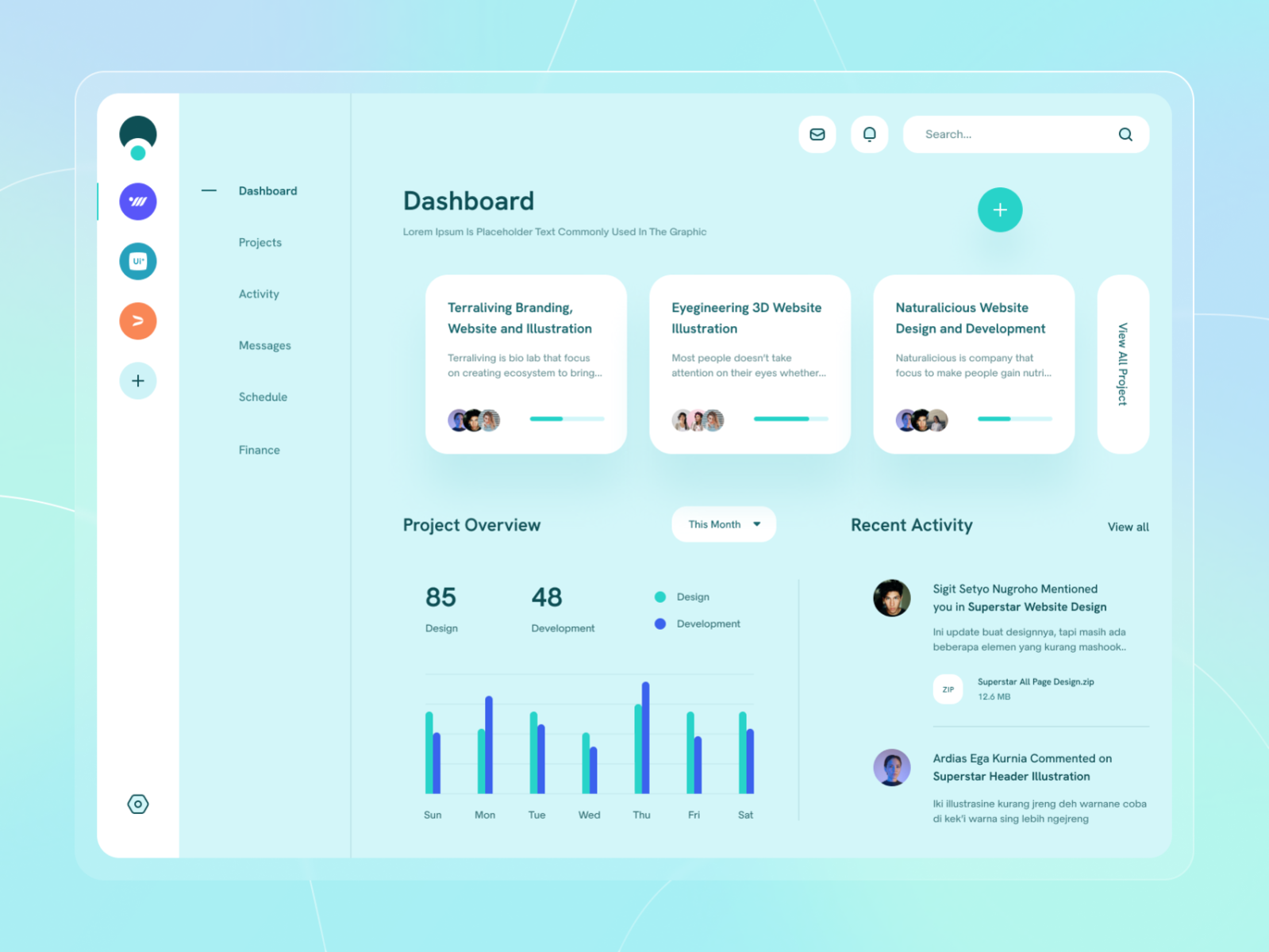 Organic - Project Management Dashboard