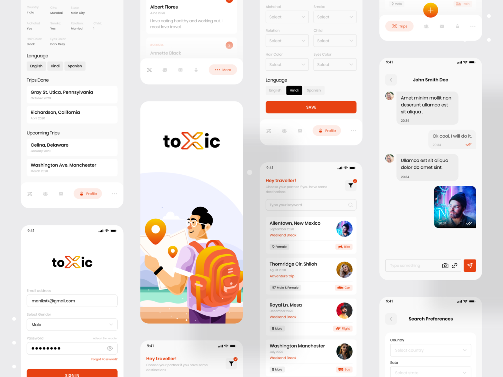 Toxic | Travel Guide Appointment &amp; Booking App