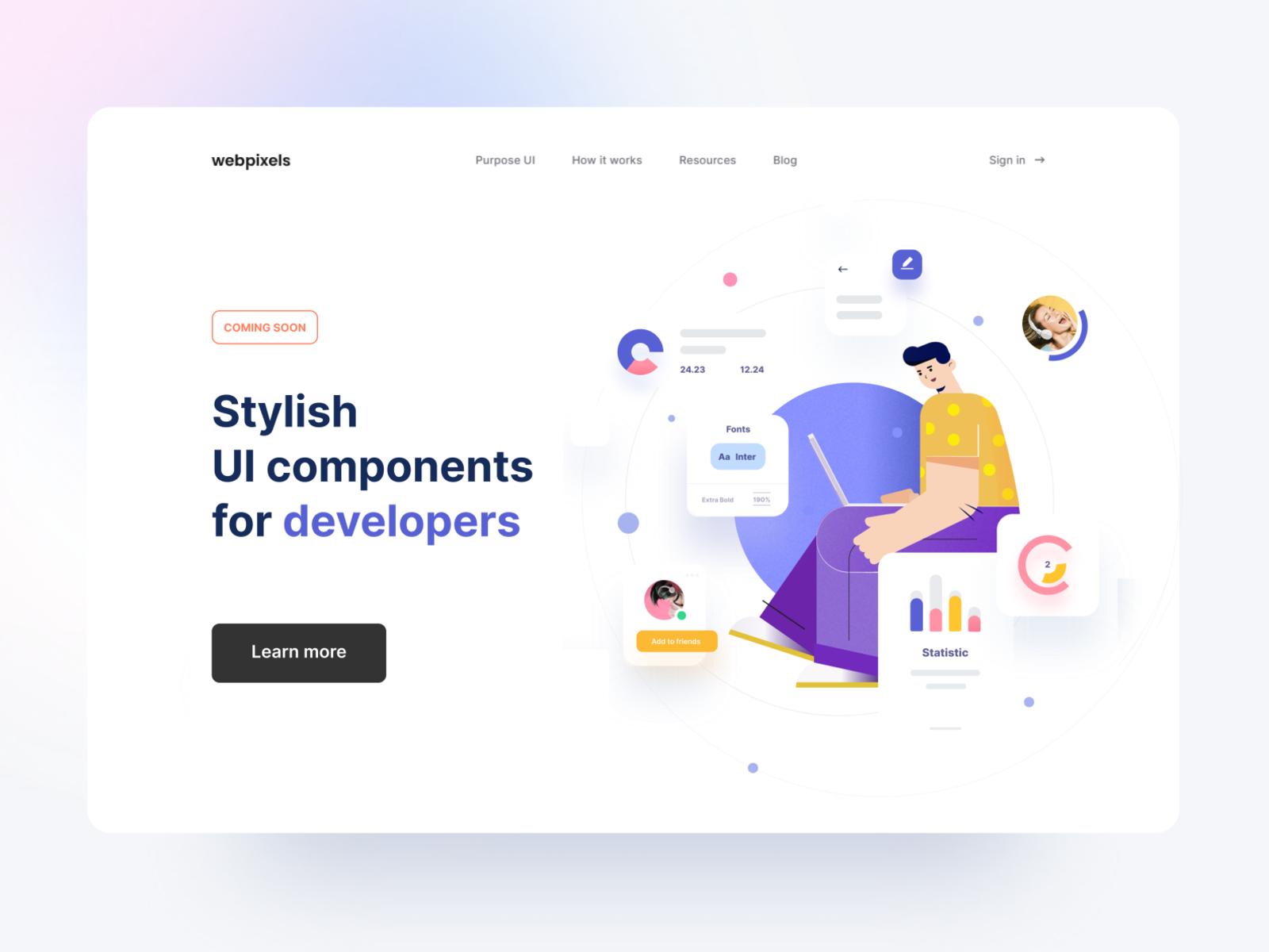 Coming Soon - Stylish UI components for developers