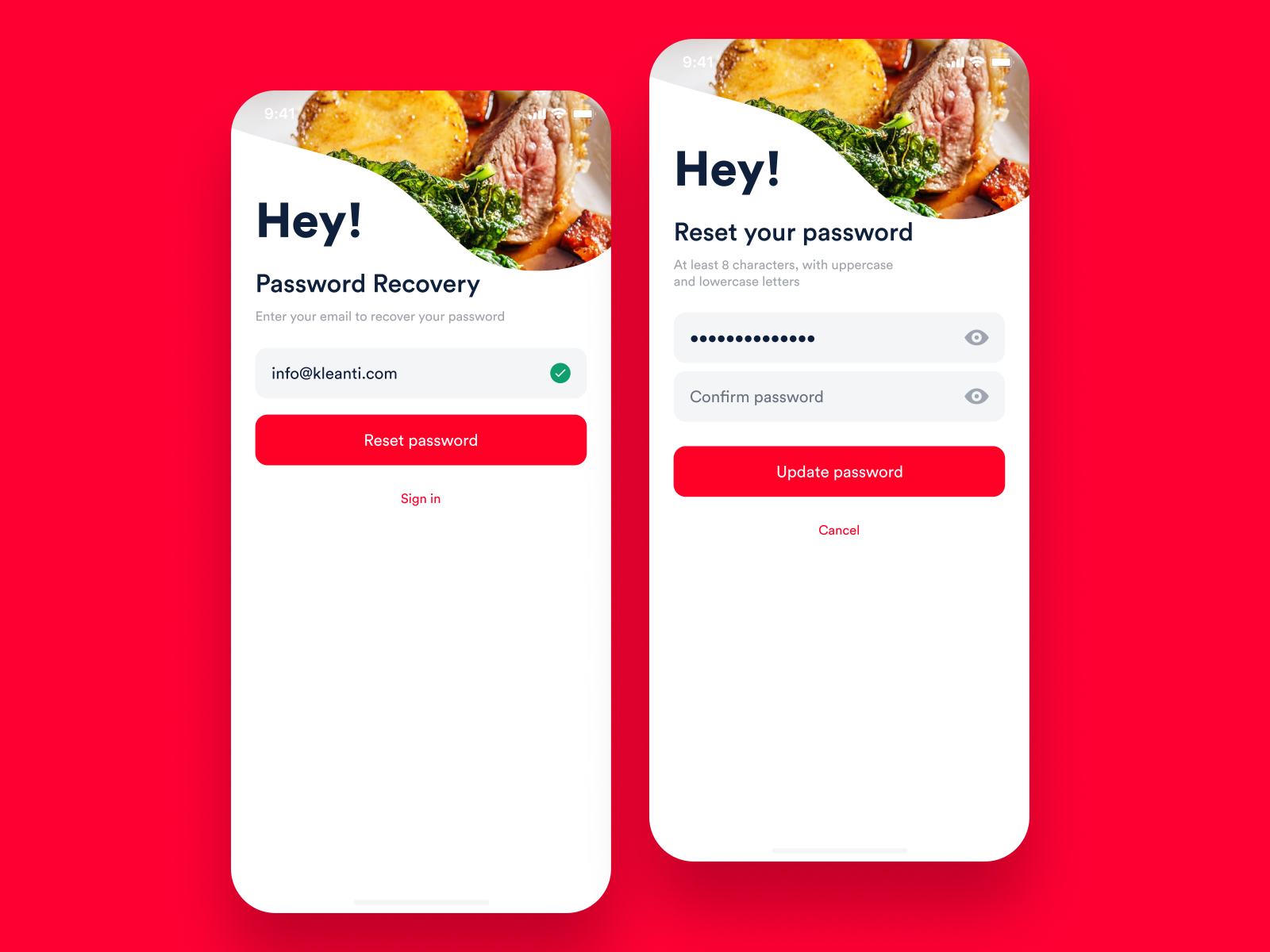 Hey! Food Delivery App