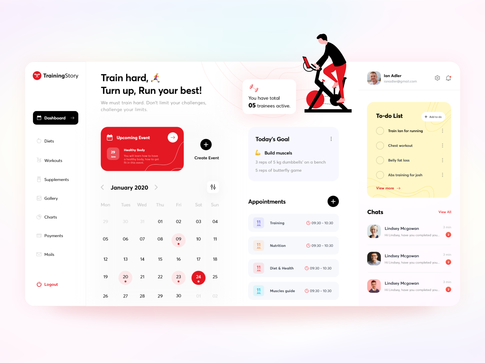 Fitness Trainer Dashboard