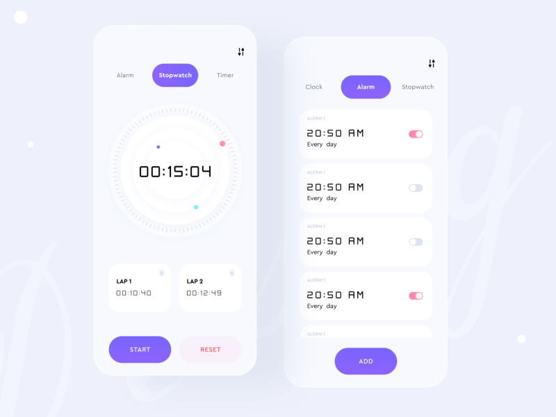 Alarm Clock Minimal App