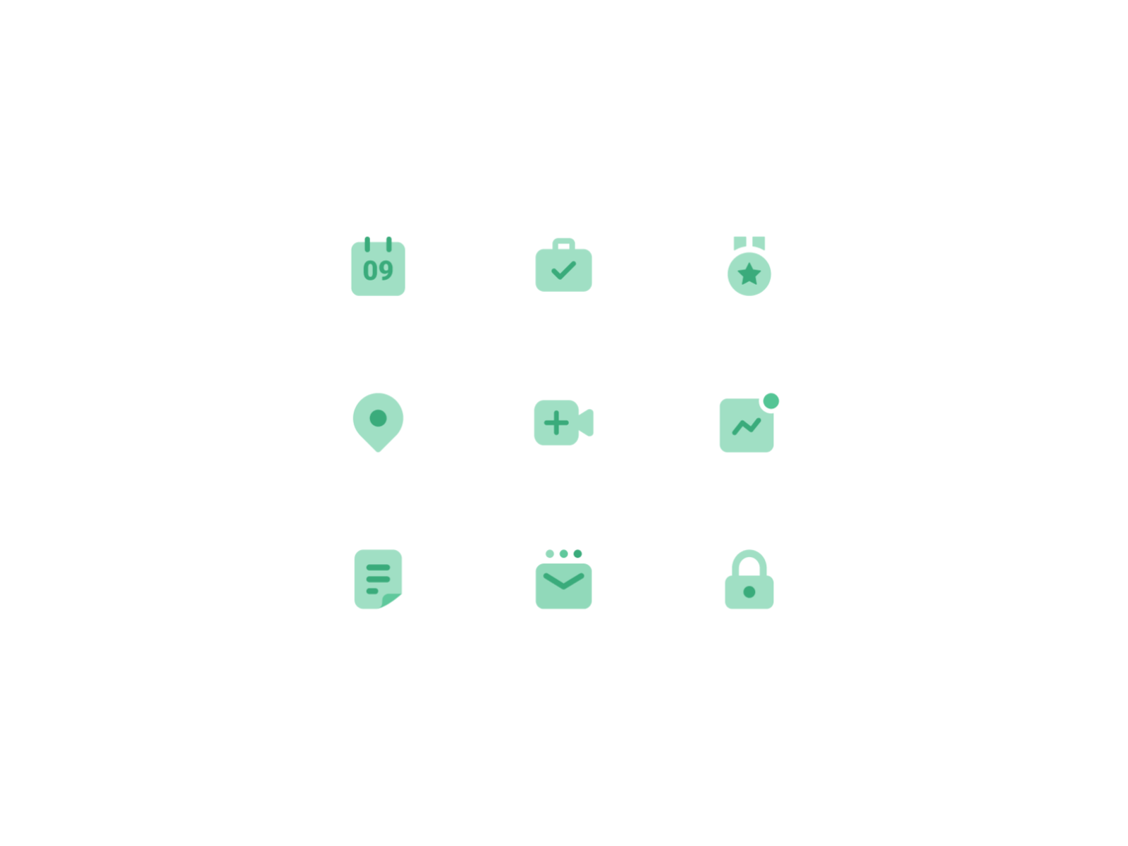 Green Icon Set for Sales 📞