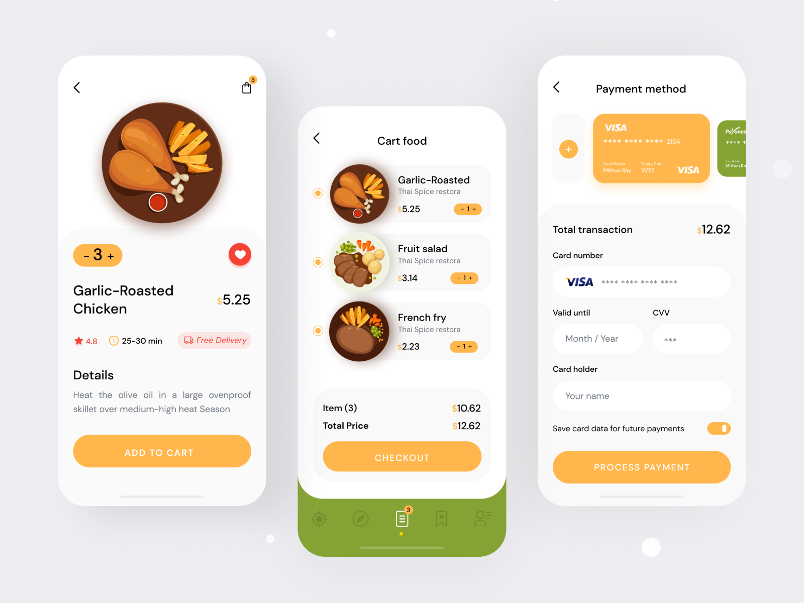 Food Order Mobile App UI