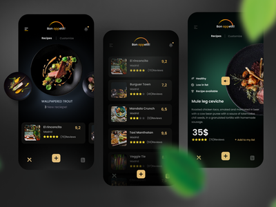 Recipes &amp; Restaurant Finder app