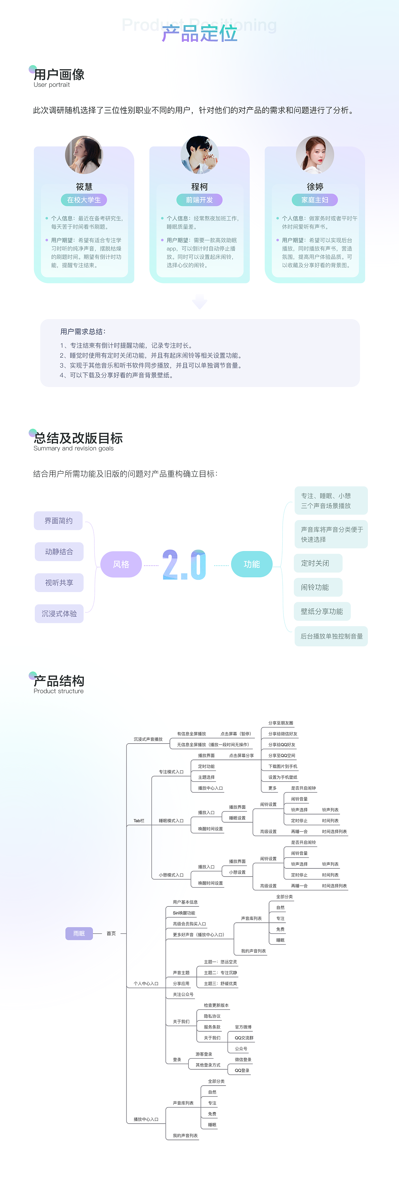 白噪音App-雨眠2.0