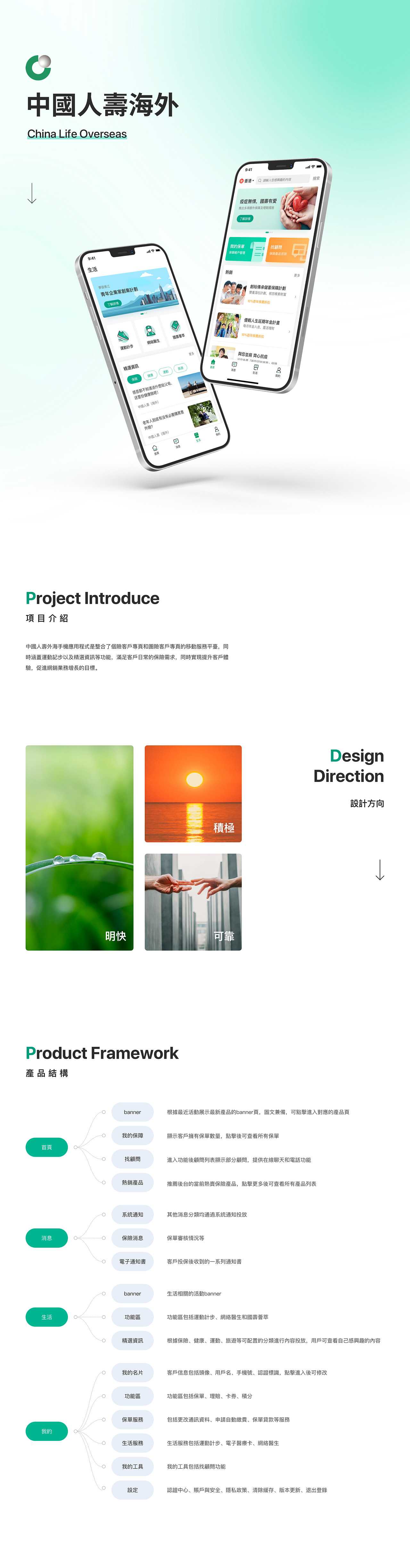 中国人寿（港版）App 界面设计