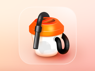 Vacuum Cleaner macOS Montrey icon  style