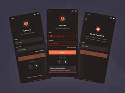 Joboard - Login (Dark Mode)