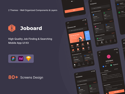 Joboard - Login (Dark Mode)