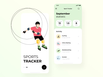 Sports tracker mobile app