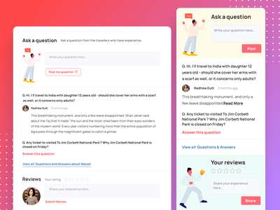 User generated content - Questions &amp; review form