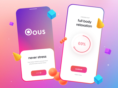 Relaxation App - Mobile Design