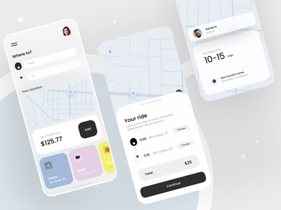 Cab booking app - UI