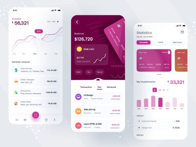 Crypto Currency Wallet App Design