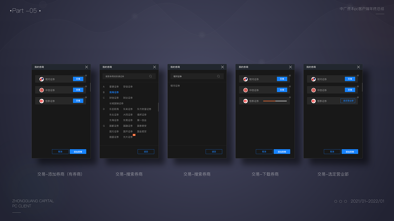 中广资本PC金融客户端设计总结